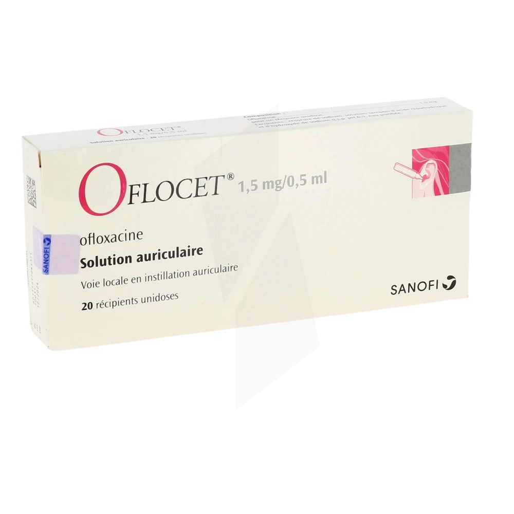 Oflocet 1,5 Mg/0,5 Ml, Solution Auriculaire En Récipient Unidose