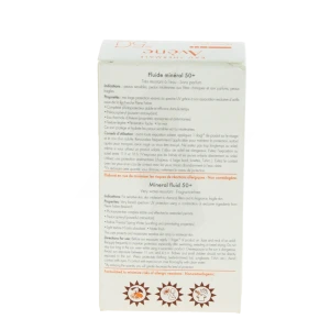 Avène Eau Thermale Solaire Spf50+ Minéral Fluide Fl/40ml