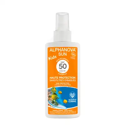 Alphanova Sun Bio Spf50 Spray Kids Fl/125ml à PINS-JUSTARET