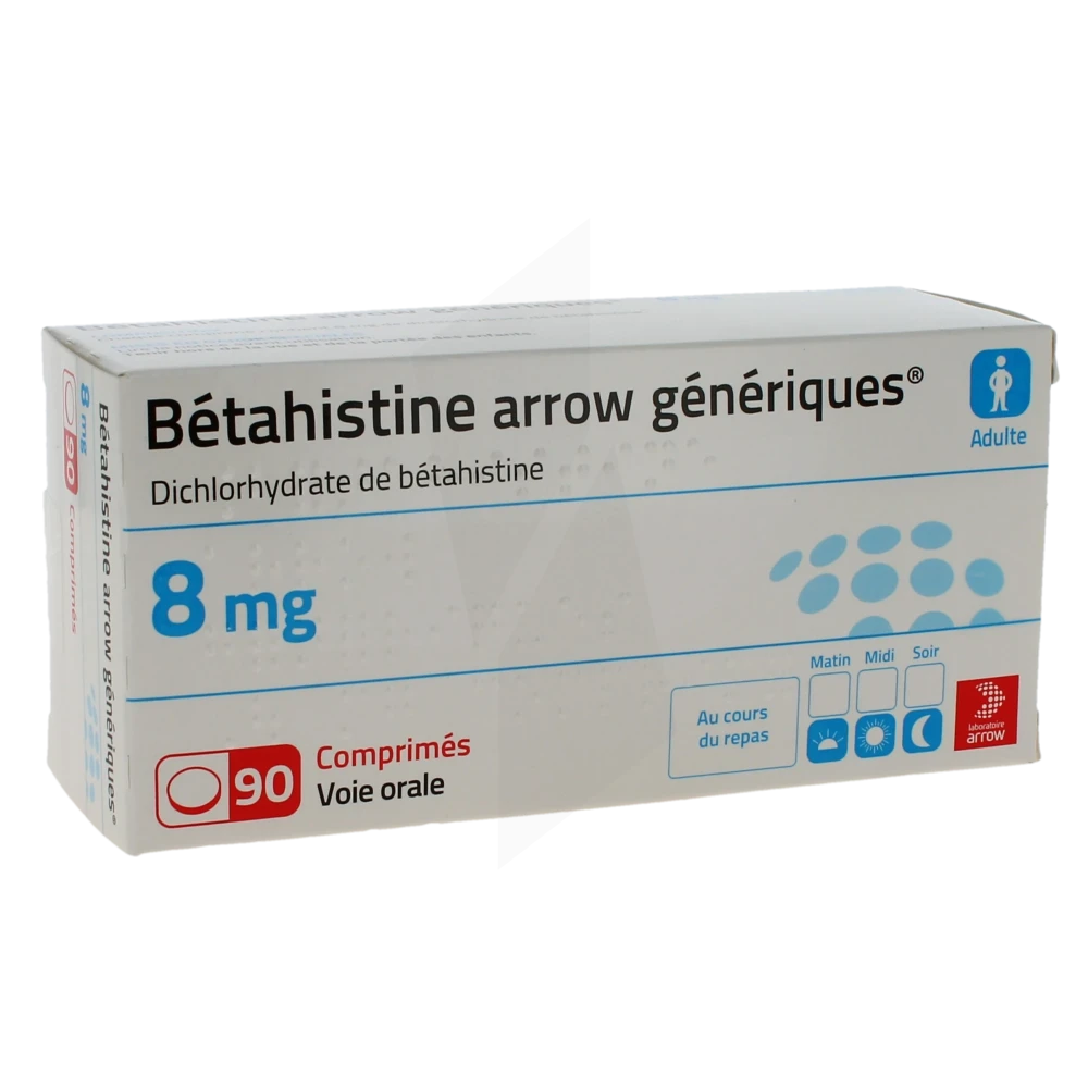Betahistine Arrow Generiques 8 Mg Cpr Plq/90
