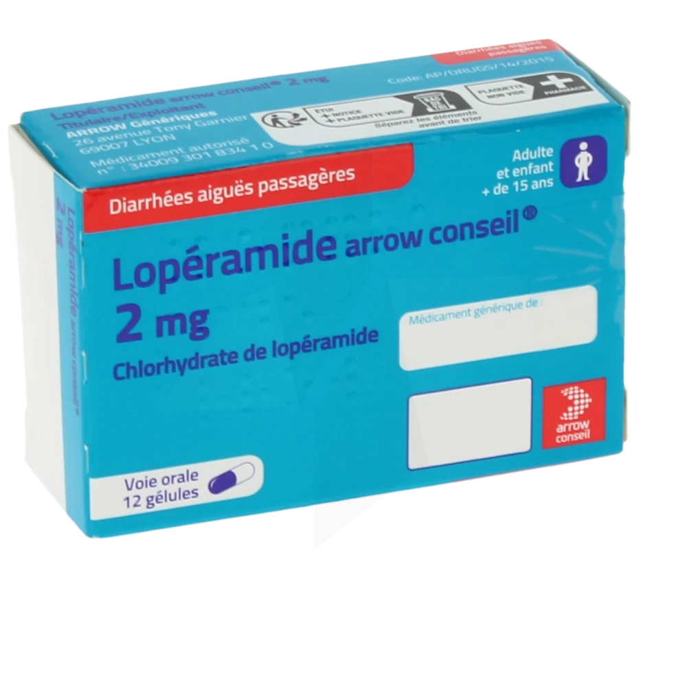 Loperamide Arrow Conseil 2 Mg, Gélule