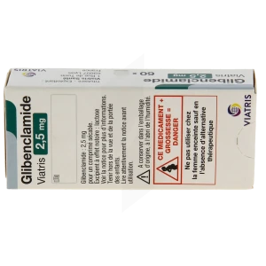 Glibenclamide Viatris 2,5 Mg, Comprimé Sécable