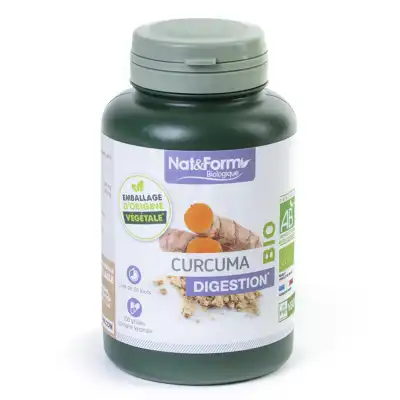 Nat&form Bio Curcuma Bio 200 Gélules Végétales à CHAMPAGNOLE
