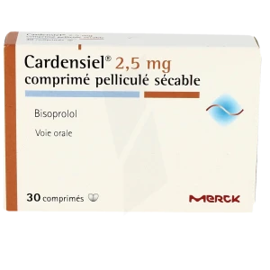 Cardensiel 2,5 Mg, Comprimé Pelliculé Sécable