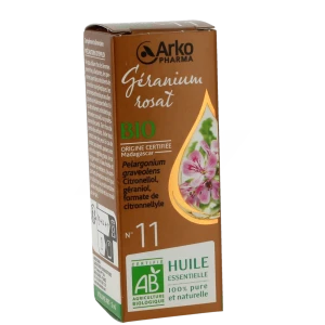 Arkopharma Huile Essentielle Bio N°11 Géranium Rosat Fl/5ml