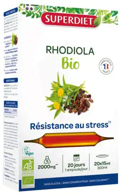 Superdiet Rhodiola Bio Amp/20 à SAINT-GEORGES-SUR-BAULCHE