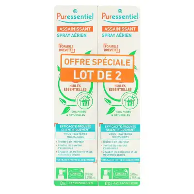 Puressentiel Assainissant Spray Aérien 41 Huiles Essentielles 2fl/200ml à Saint-Gervais-la-Forêt