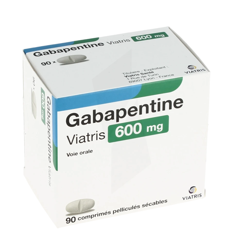 Gabapentine Viatris 600 Mg, Comprimé Pelliculé Sécable