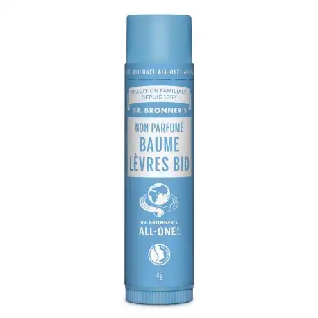 Dr Bronner's Stick Levre Non Parfume Bio 4 G