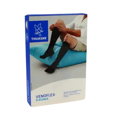 Venoflex Elegance 3 Chaussette Pied Ouvert Homme Noir Taille 2n à Frouzins