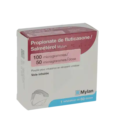Propionate De Fluticasone/salmeterol Viatris 100 Microgrammes/50 Microgrammes/dose, Poudre Pour Inhalation En Récipient Unidose à SAINT-SAENS