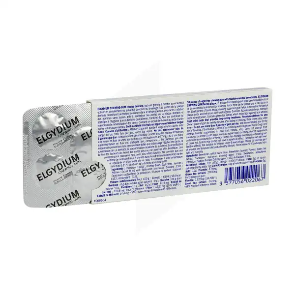 Elgydium Chewing-gum Boite De 10gommes à Macher