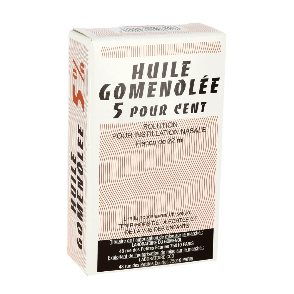 Huile Gomenolee 5 Pour Cent, Solution Pour Instillation Nasale