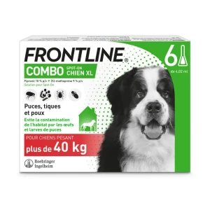 Frontline Combo 402,00 Mg / 361,80 Mg Solution Pour Spot-on Pour Chien Xl, Solution Pour Spot-on