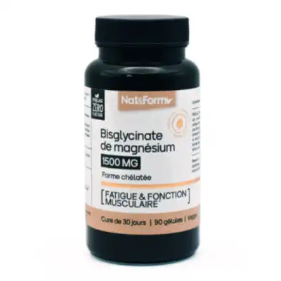 NAT&FORM NUTRACEUTIQUE PREMIUM Bisglycinate de Magnésium Gél B/90