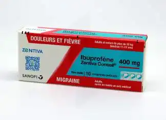 IBUPROFENE ZENTIVA CONSEIL 400 mg, comprimé pelliculé