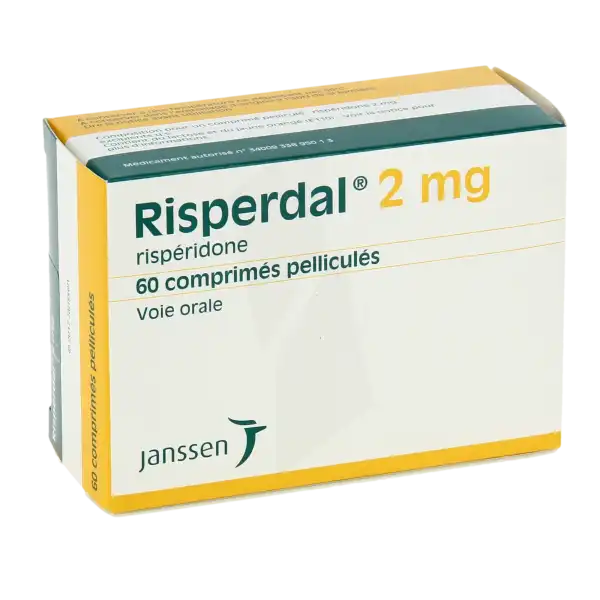Risperdal 2 Mg, Comprimé Pelliculé
