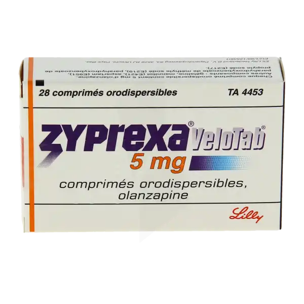 Zyprexa Velotab 5 Mg, Comprimé Orodispersible