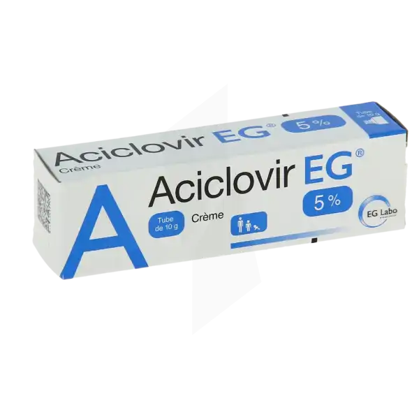 Aciclovir Eg 5 Pour Cent, Crème