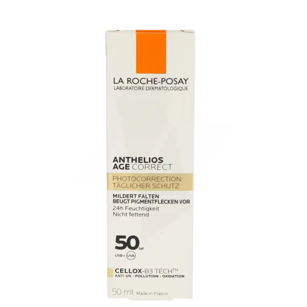 La Roche Posay Anthelios Age Correct Soin Solaire Quotidien Photocorrection Spf50 Flacon Pompe/50ml