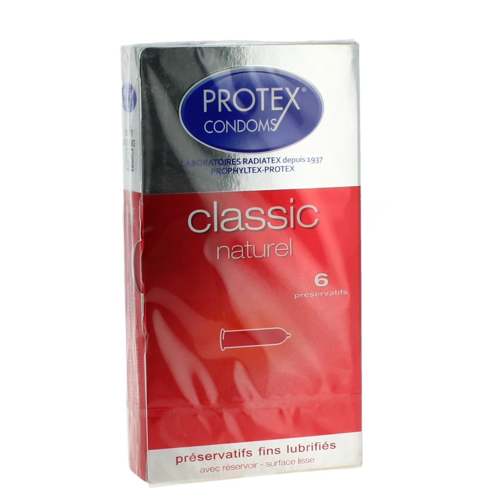 Protex Classic Naturel Préservatif Avec Réservoir B/6