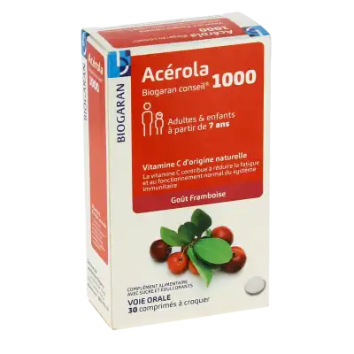 BIOGARAN CONSEIL Acérola 1000 mg Cpr à croquer B/30