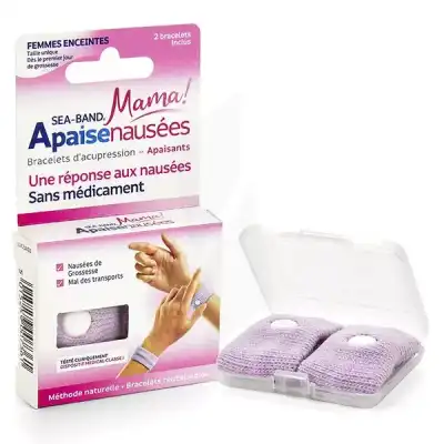 Sea-band Bracelet Anti-nausées Rose Maman Grossesse B/2 à UGINE