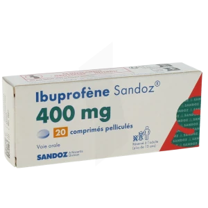 Ibuprofene Sandoz 400 Mg, Comprimé Pelliculé