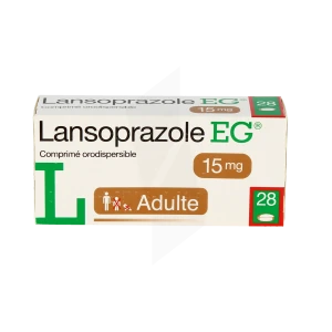 Lansoprazole Eg 15 Mg, Comprimé Orodispersible