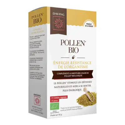 Dayang Pollen Bio 15 Gélules à VITRE