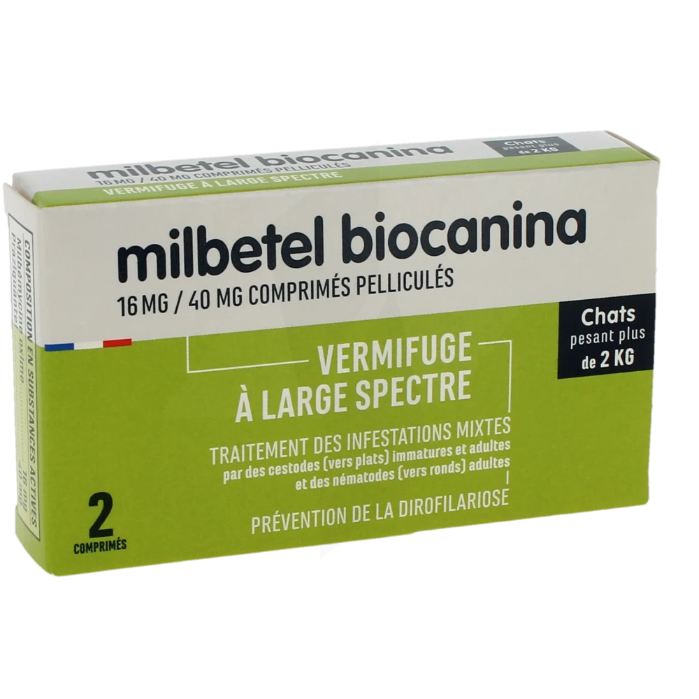 Verkill 16 Mg/40 Mg Comprimes Pellicules Pour Chats, Comprimé Pelliculé