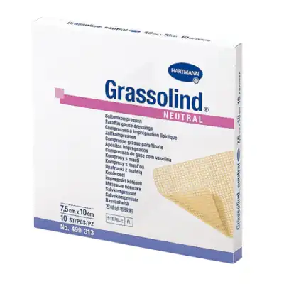 Grassolind® Pansement Gras 20 X 20 Cm - Boîte De 10 à MONTAIGUT-SUR-SAVE