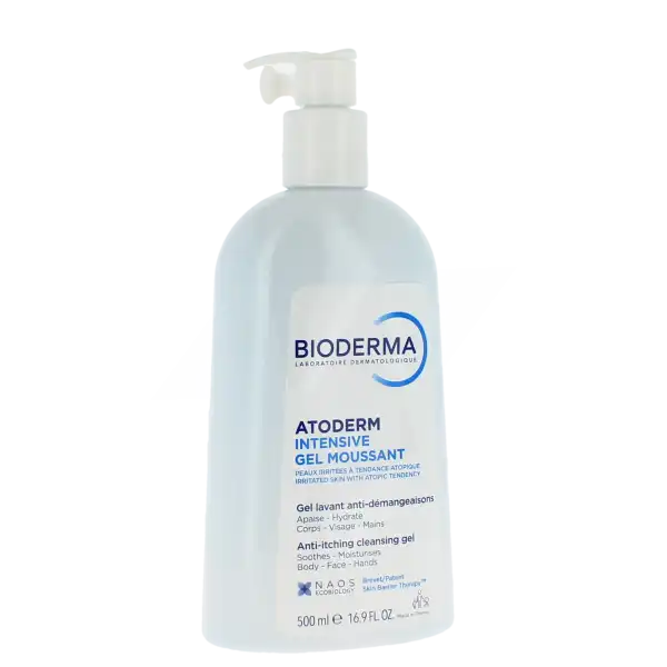 Bioderma Atoderm Intensive Gel Douche Moussant Douceur Relipant Apaisant 500 Ml