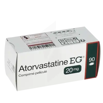 Atorvastatine Eg Labo 20 Mg, Comprimé Pelliculé à Ris-Orangis