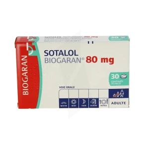 Sotalol Biogaran 80 Mg, Comprimé Sécable