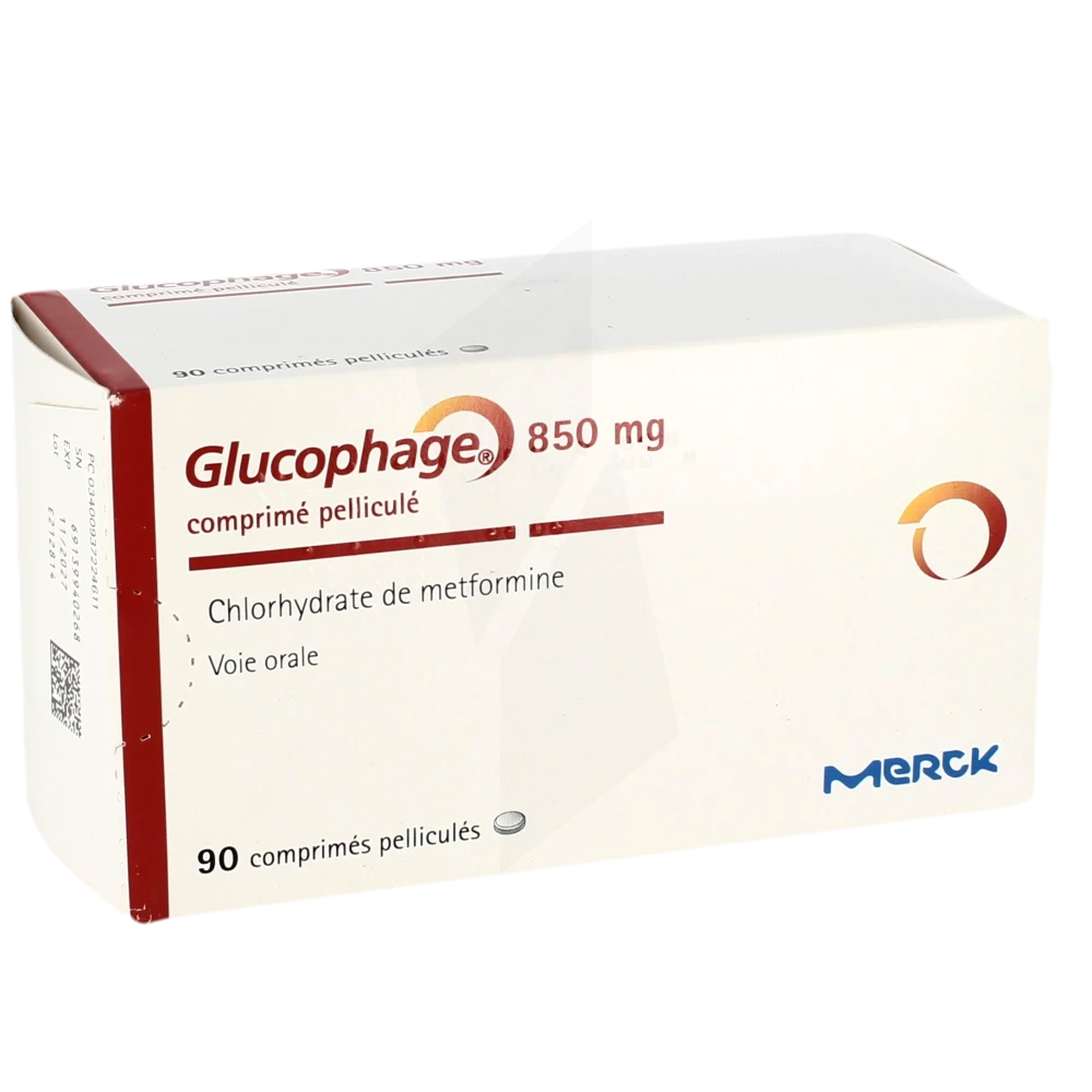 Glucophage 850 Mg, Comprimé Pelliculé