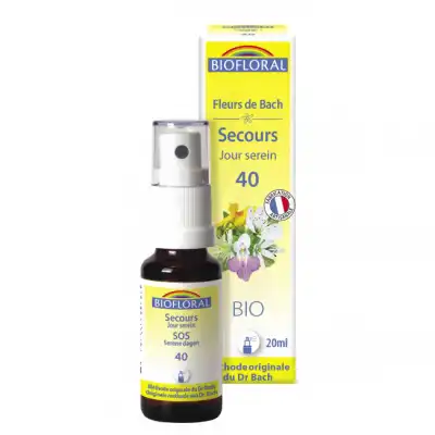 Biofloral Fleurs De Bach Secours Elixir Bio Spray/25ml à St Jean de Braye
