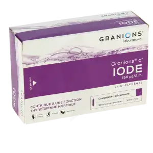 Granions D'iode Solution Buvable 30 Ampoules/2ml à AUCAMVILLE