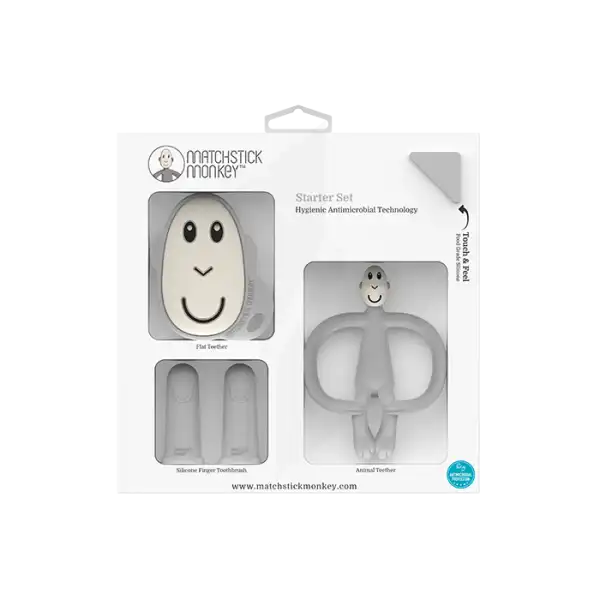 Coffret Cadeau Matchstick Monkey Singe Gris Clair