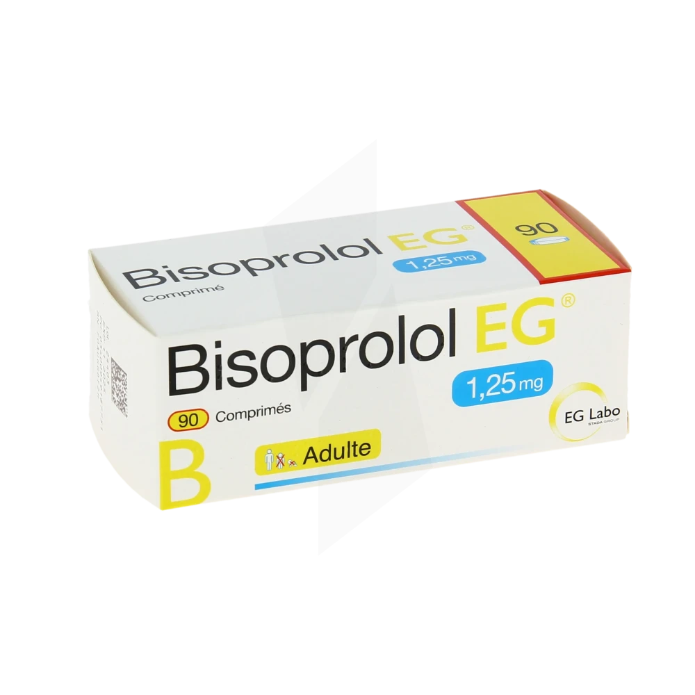 Bisoprolol Eg 1,25 Mg, Comprimé