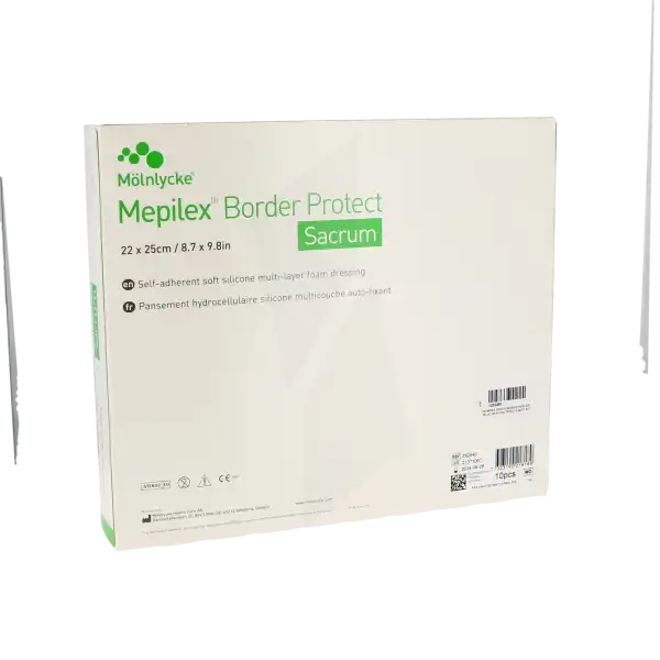 Mepilex Border Sacrum Protect Pansement Hydrocellulaire Siliconé 22x25cm B/10
