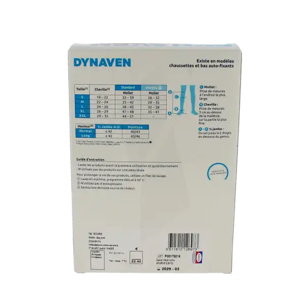 Sigvaris Dynaven Semi-opaque Fin Chaussette Classe 2 Homme Marine Long L