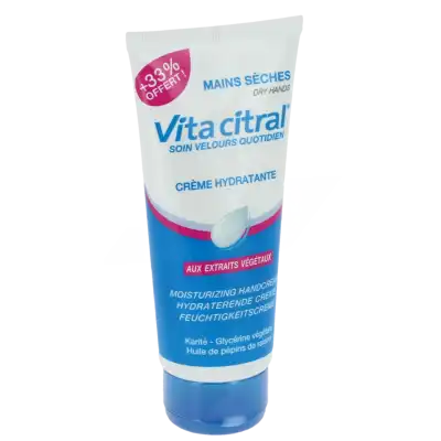 Vita Citral Crème Soin Hydratant Velours Mains 100ml à SAINT-MARCEL