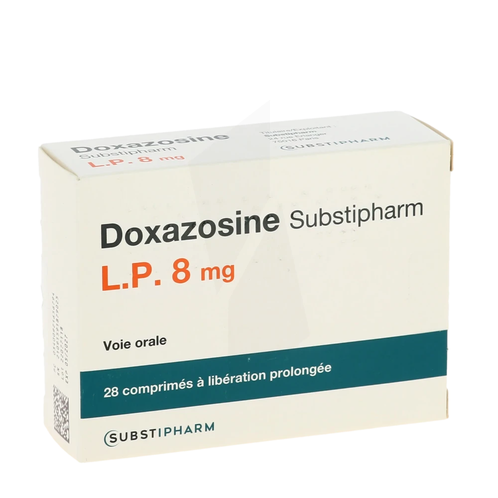 Doxazosine Substipharm Lp 8 Mg, Comprimé à Libération Prolongée