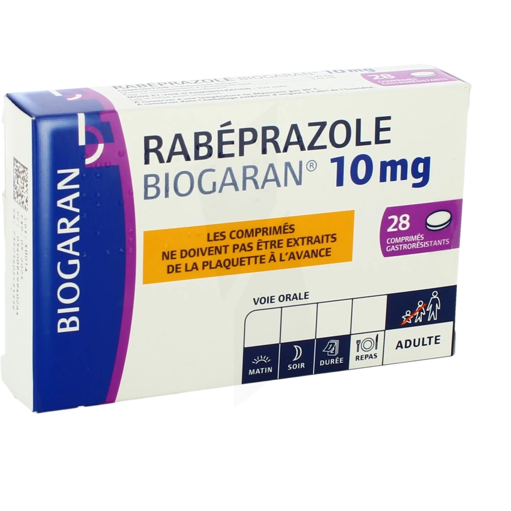 Rabeprazole Biogaran 10 Mg, Comprimé Gastro-résistant