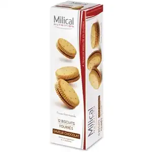 Milical Biscuit FourrÉ Chocolat Etui/12 à MURET