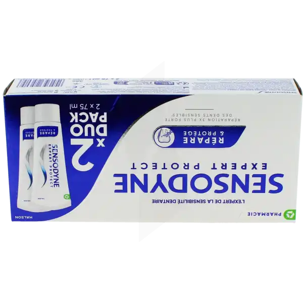 Sensodyne Expert Protect Repare Et Protege Pâte Dentifrice Menthe Fraîche 2t/75ml