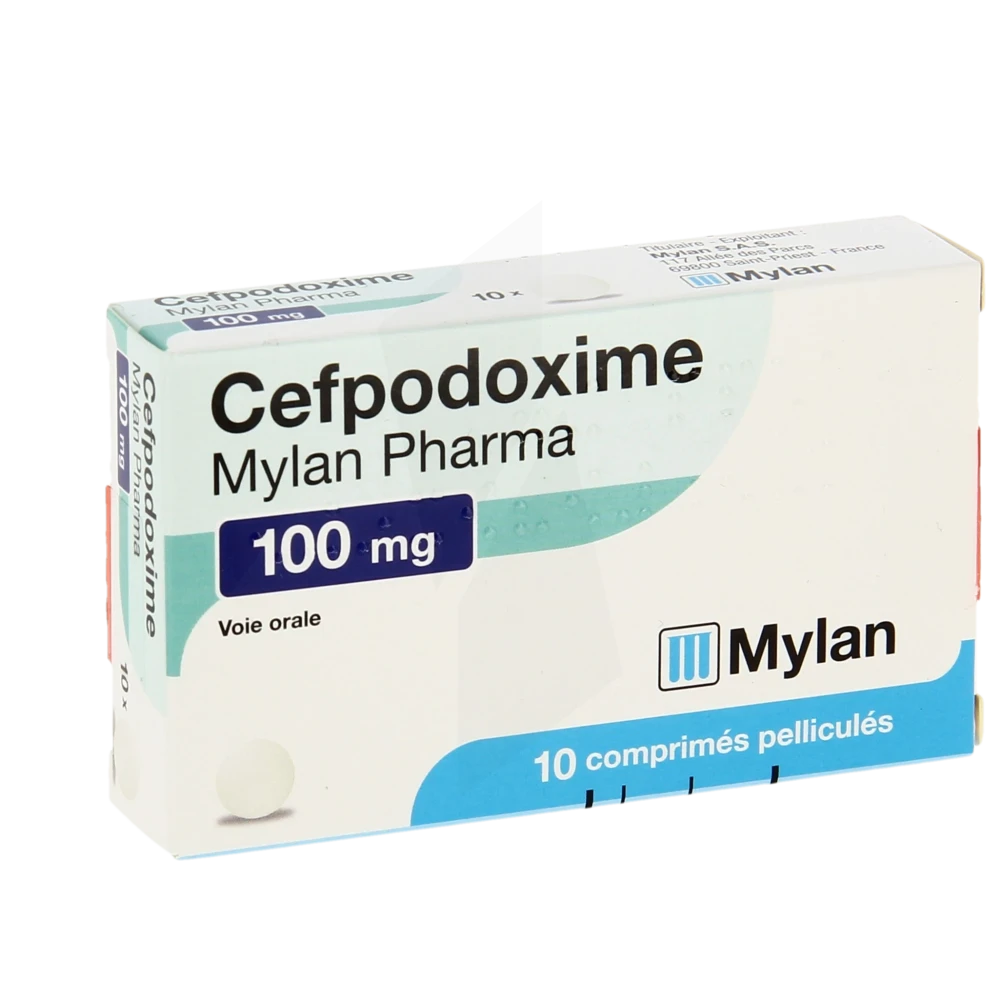 Cefpodoxime Viatris 100 Mg, Comprimé Pelliculé