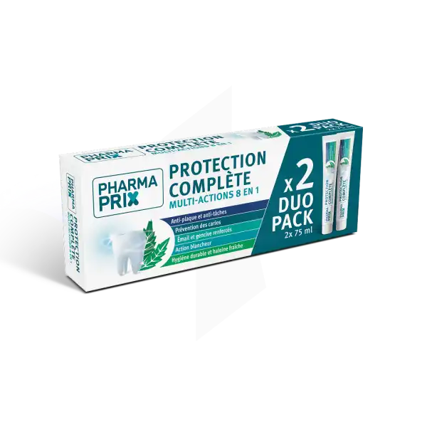 PHARMAPRIX DENTIFRICE SOINS COMPLET 75MLx2