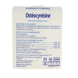 Osteocynesine, Comprimé Orodispersible
